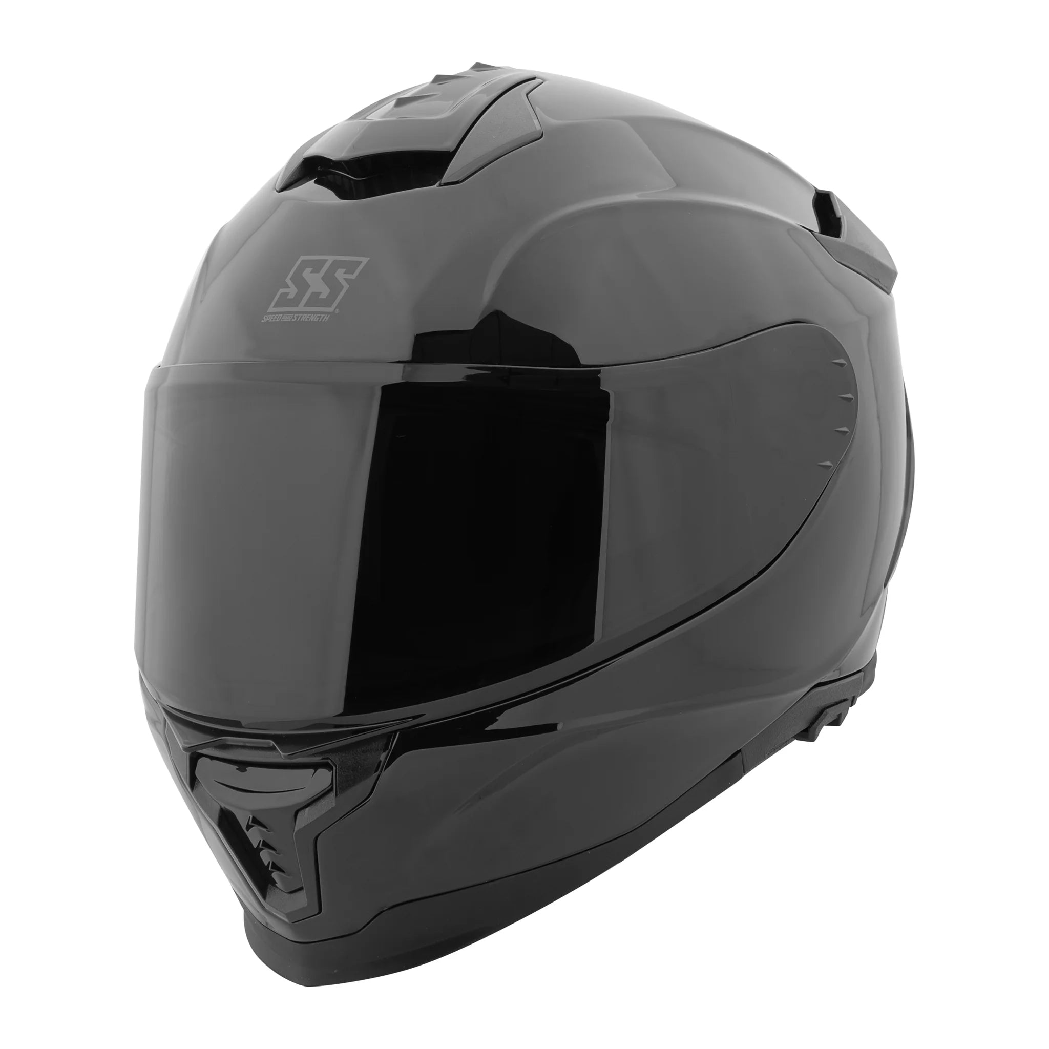 SS1660 SOLID SPEED FULL FACE HELMET (Gloss Black) | SPEED & STRENGTH