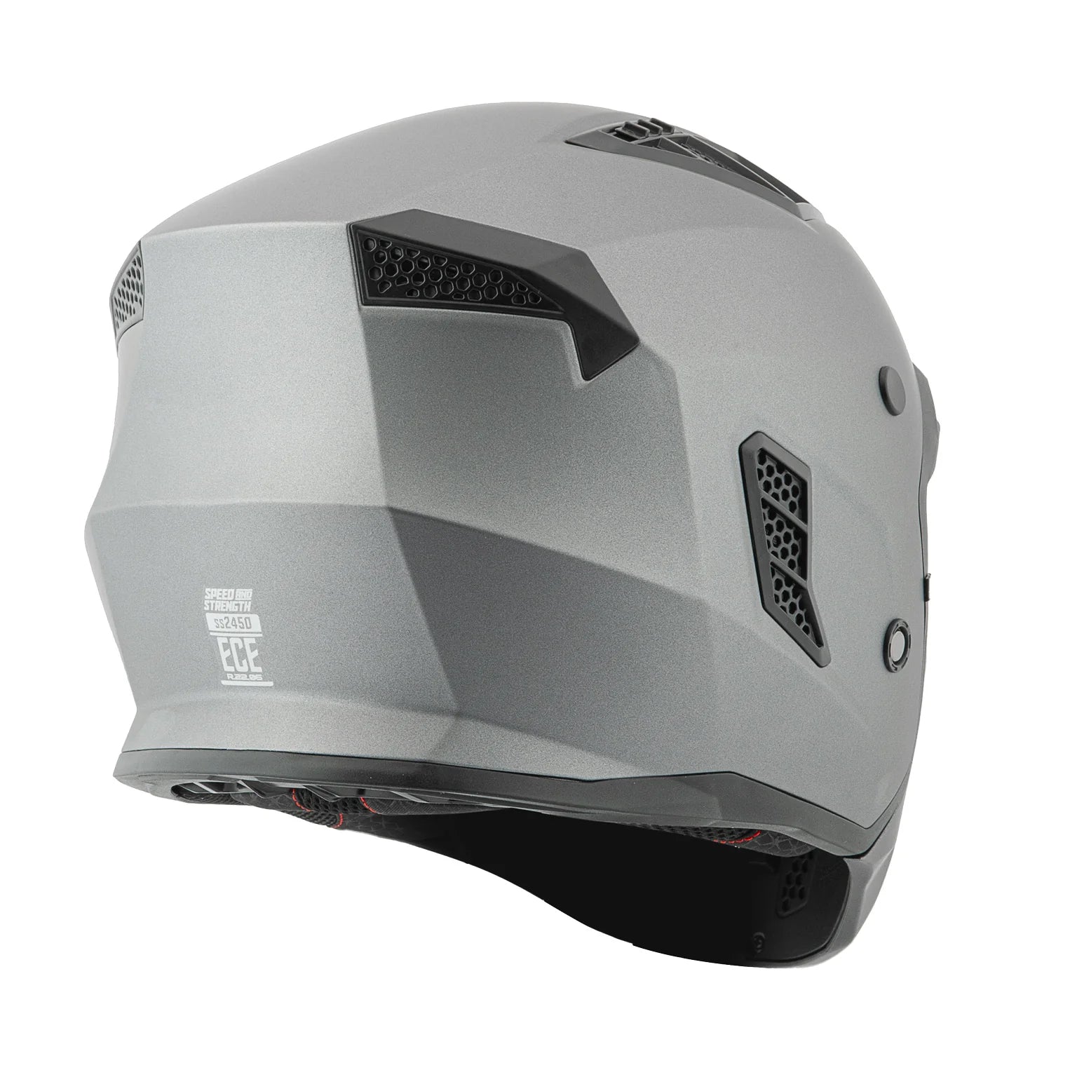 SS2450 SOLID OPEN FULL FACE HELMET (Matte Charcoal) | SPEED & STRENGTH