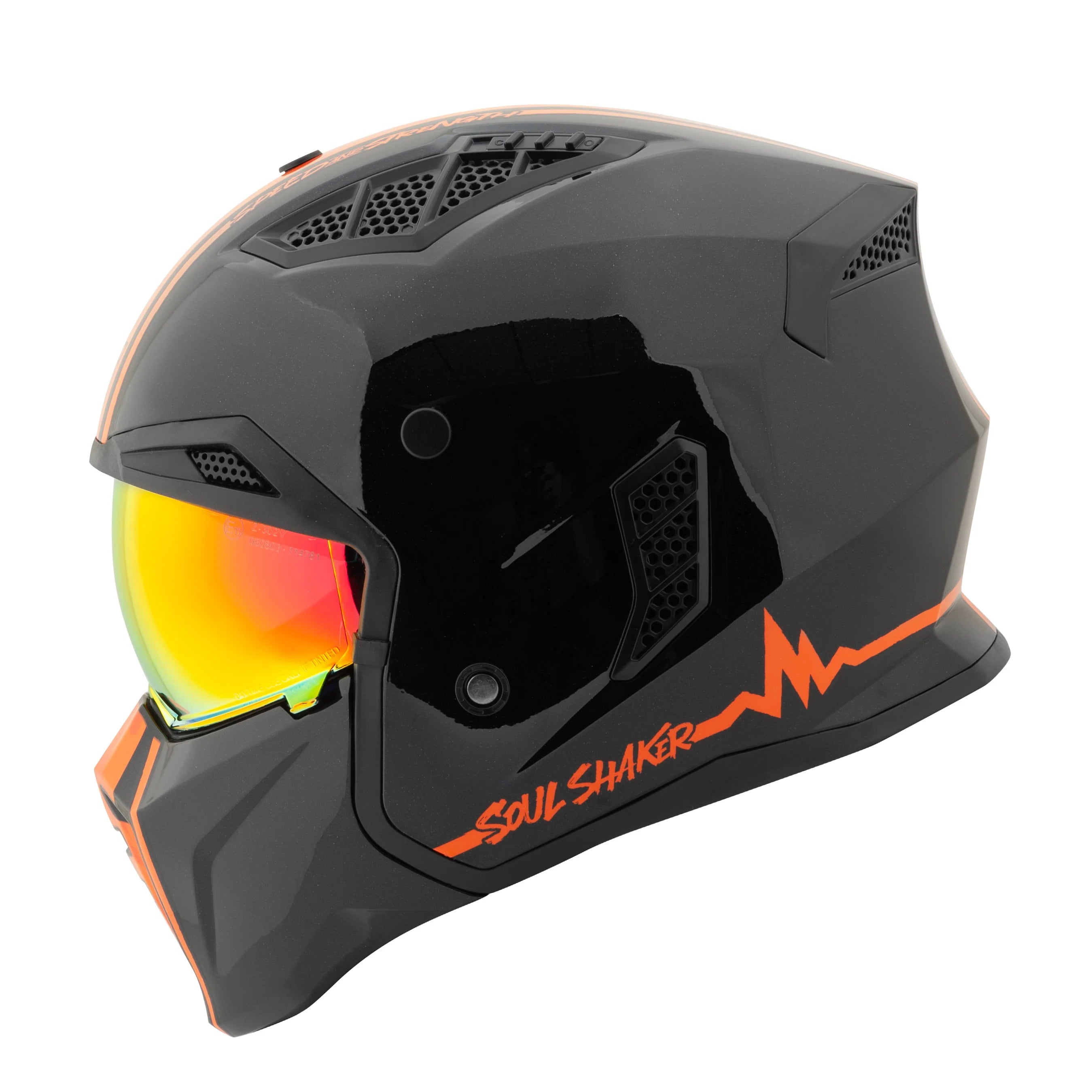 SS2450 OPEN FULL FACE HELMET (Gloss Orange) | SPEED & STRENGTH
