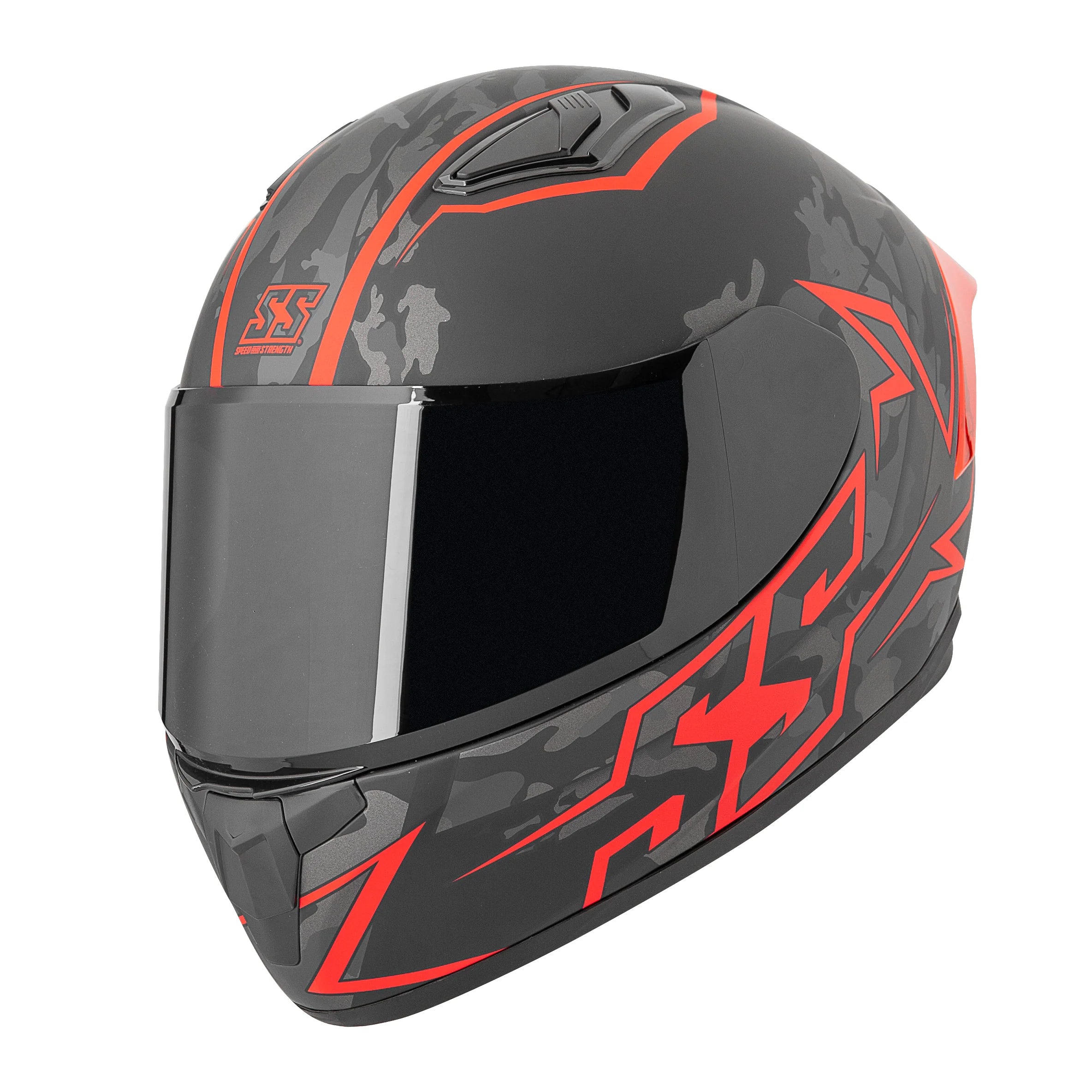 ADULT SS750 MOMENT OF TRUTH FULL FACE HELMET (Red/Black) | Speed and Strenght