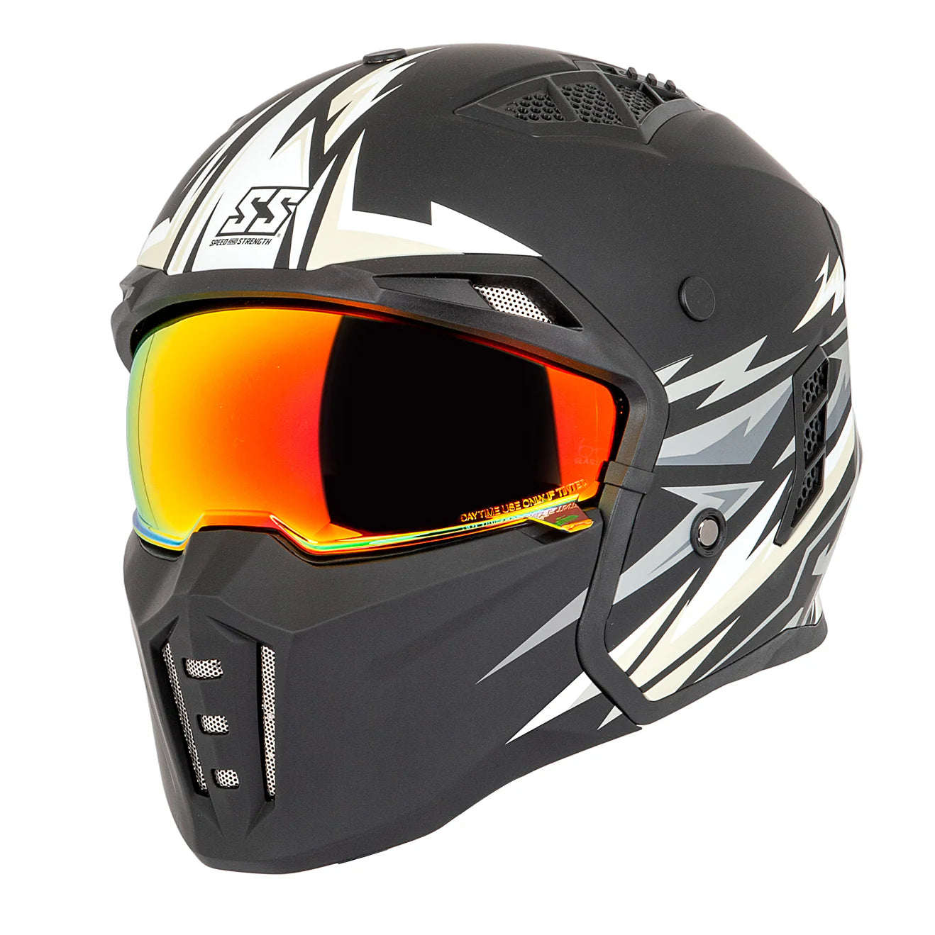 SS2450 OPEN FULL FACE HELMET (Matte White) | SPEED & STRENGTH