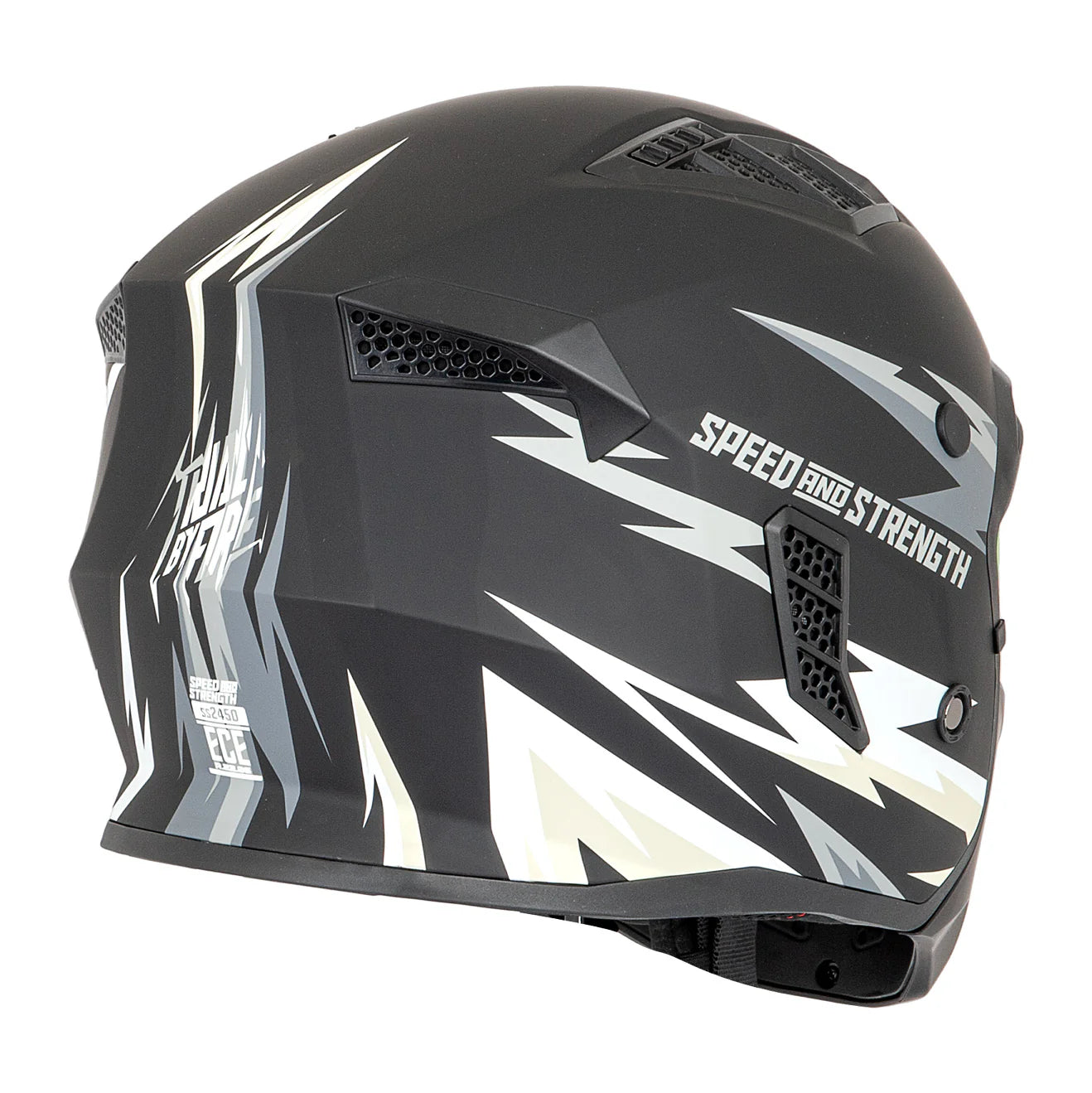 SS2450 OPEN FULL FACE HELMET (Matte White) | SPEED & STRENGTH