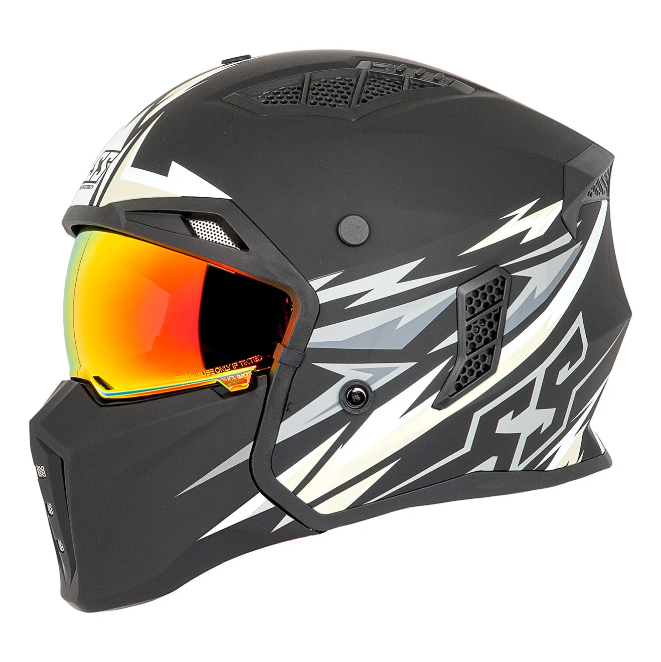 SS2450 OPEN FULL FACE HELMET (Matte White) | SPEED & STRENGTH