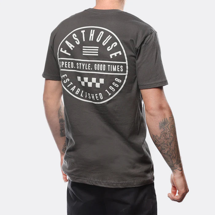 MEN'S STATEMENT SS TEE (Gunmetal) | Fasthouse