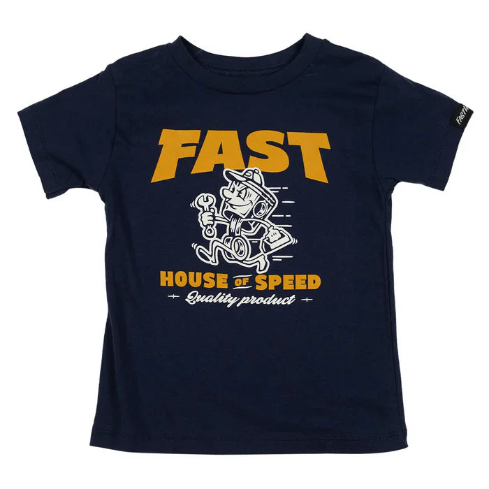 TODDLER RUNNER SS TEE (NAVY) | FASTHOUSE