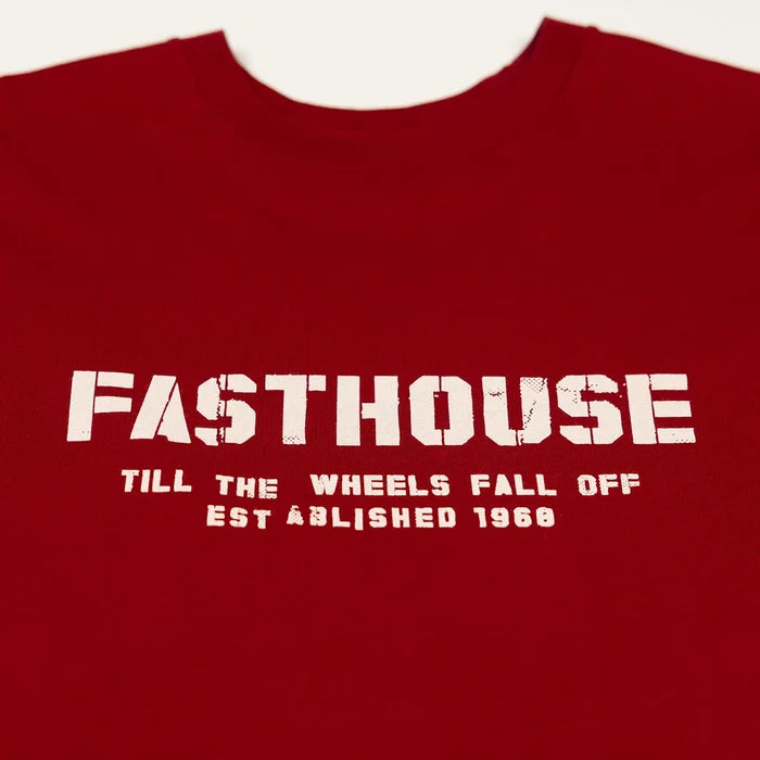 MEN'S TORN SS TEE (CARDINAL) | FASTHOUSE