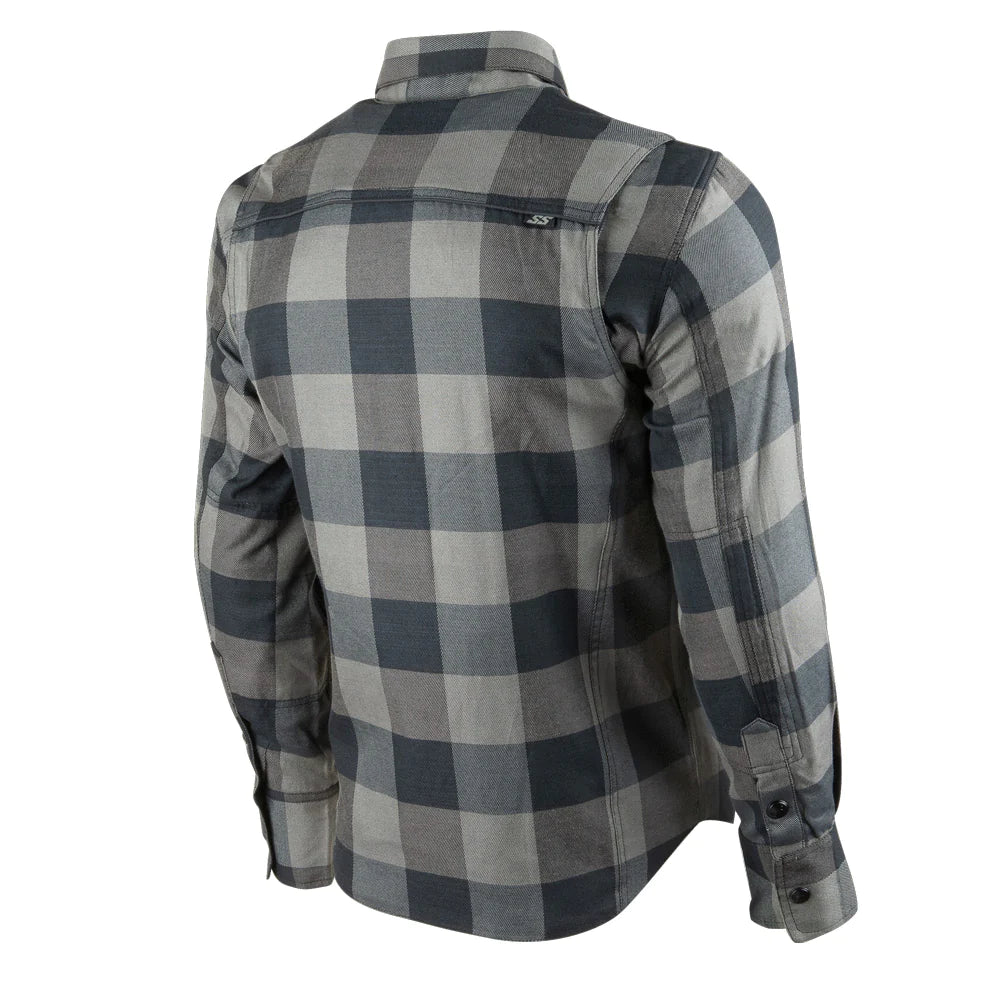 TRUE GRIT ARMOURED/REINFORCED MOTO SHIRT (Black) | Speed and Strength