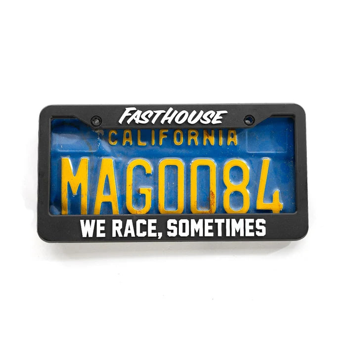 WE RACE LICENSE PLATE FRAME (BLACK) | FASTHOUSE