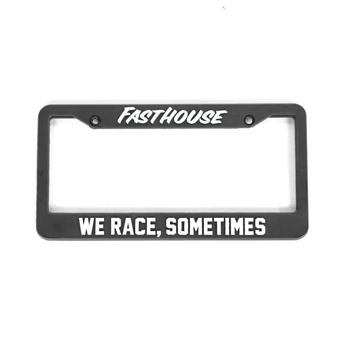 WE RACE LICENSE PLATE FRAME (BLACK) | FASTHOUSE