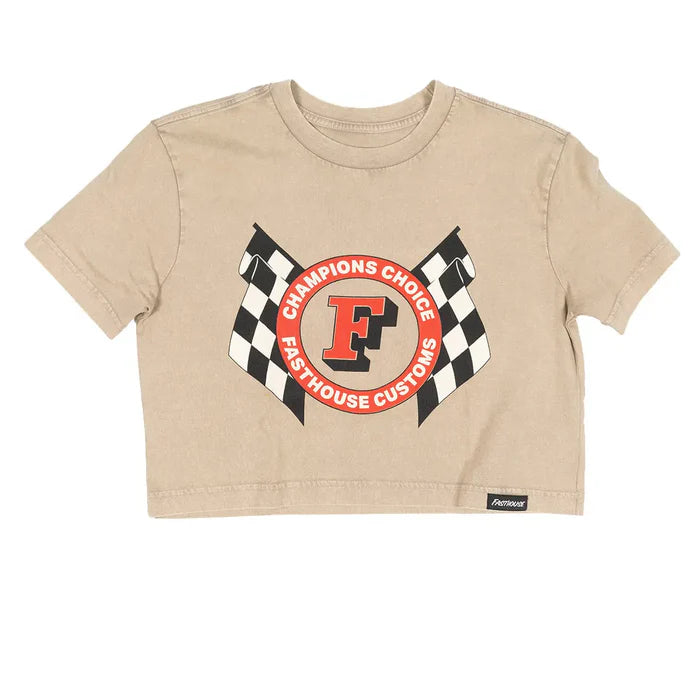 WOMEN'S CHAMPIONS CHOICE CROP SS TEE (ST WASH) | FASTHOUSE