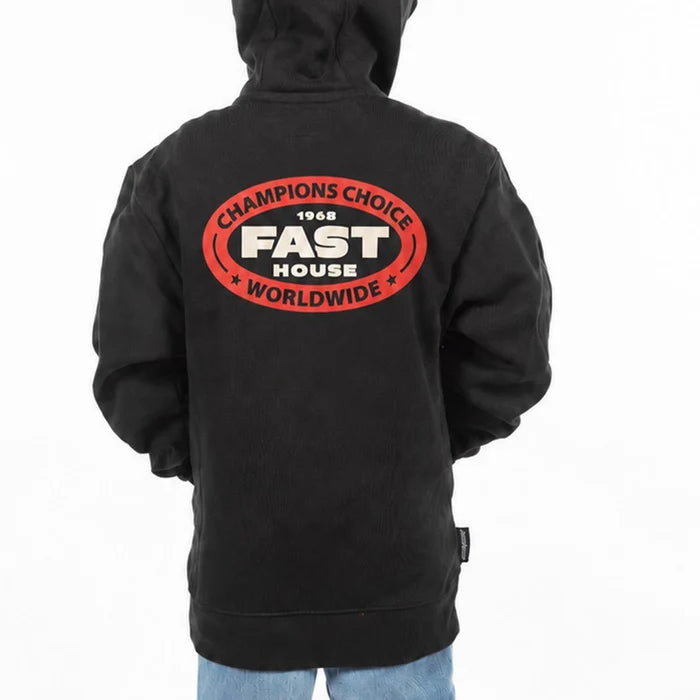 YOUTH PETROL HOODIE ZIP-UP (BLACK) | FASTHOUSE