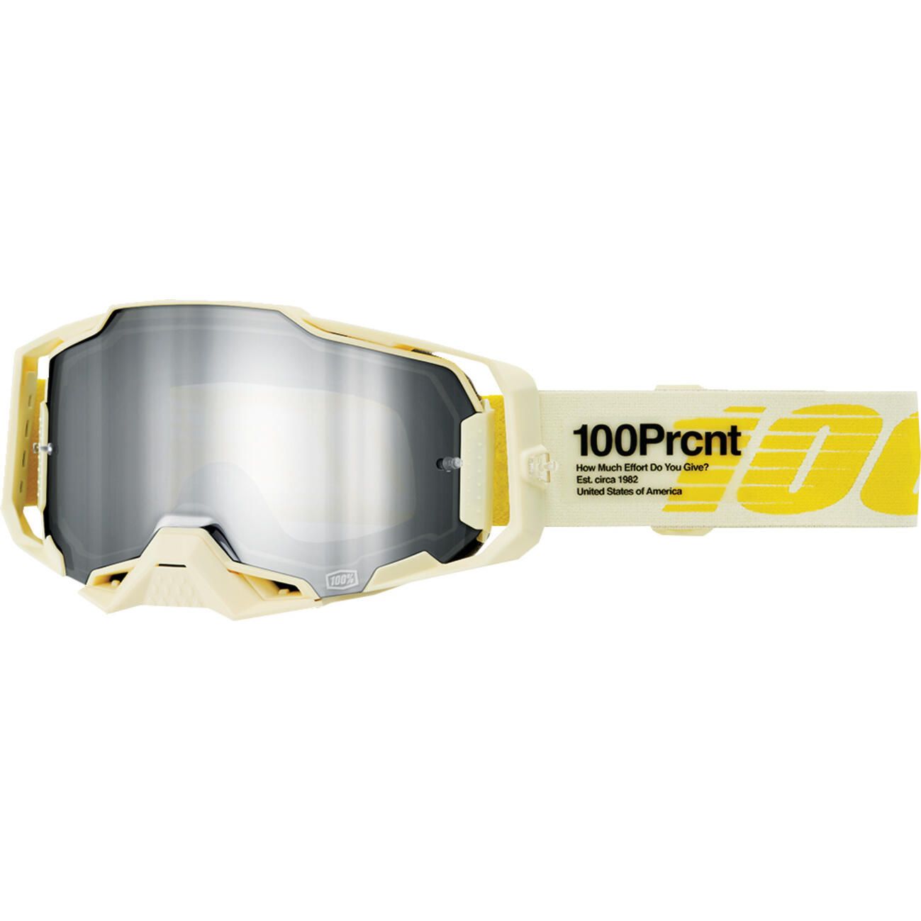 100% ARMEGA Goggle Barely - Mirror Silver Lens