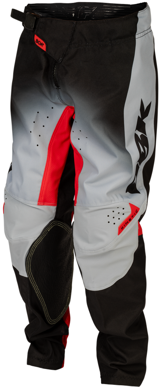 YOUTH KINETIC DBK PANTS (Black/Grey/Red) | FLY RACING
