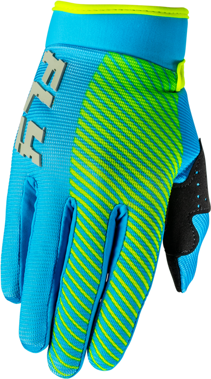 YOUTH F-16 GLOVES (Blue-Hi-Vis) | FLY RACING