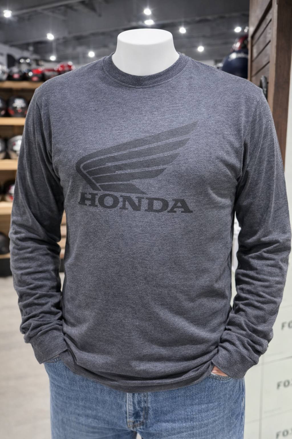 HONDA LONGSLEEVE SHIRT (Black) | TNT