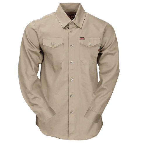 MEN'S WORKFORCE LS SHIRT (Khaki) | DIXXON