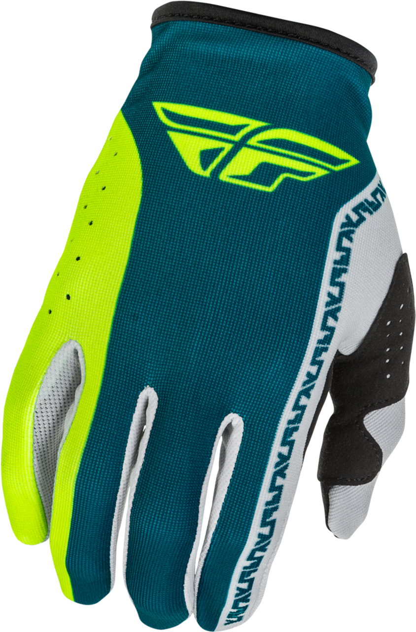 LITE MX GLOVES (Grey/Lime/Teal) | FLY RACING