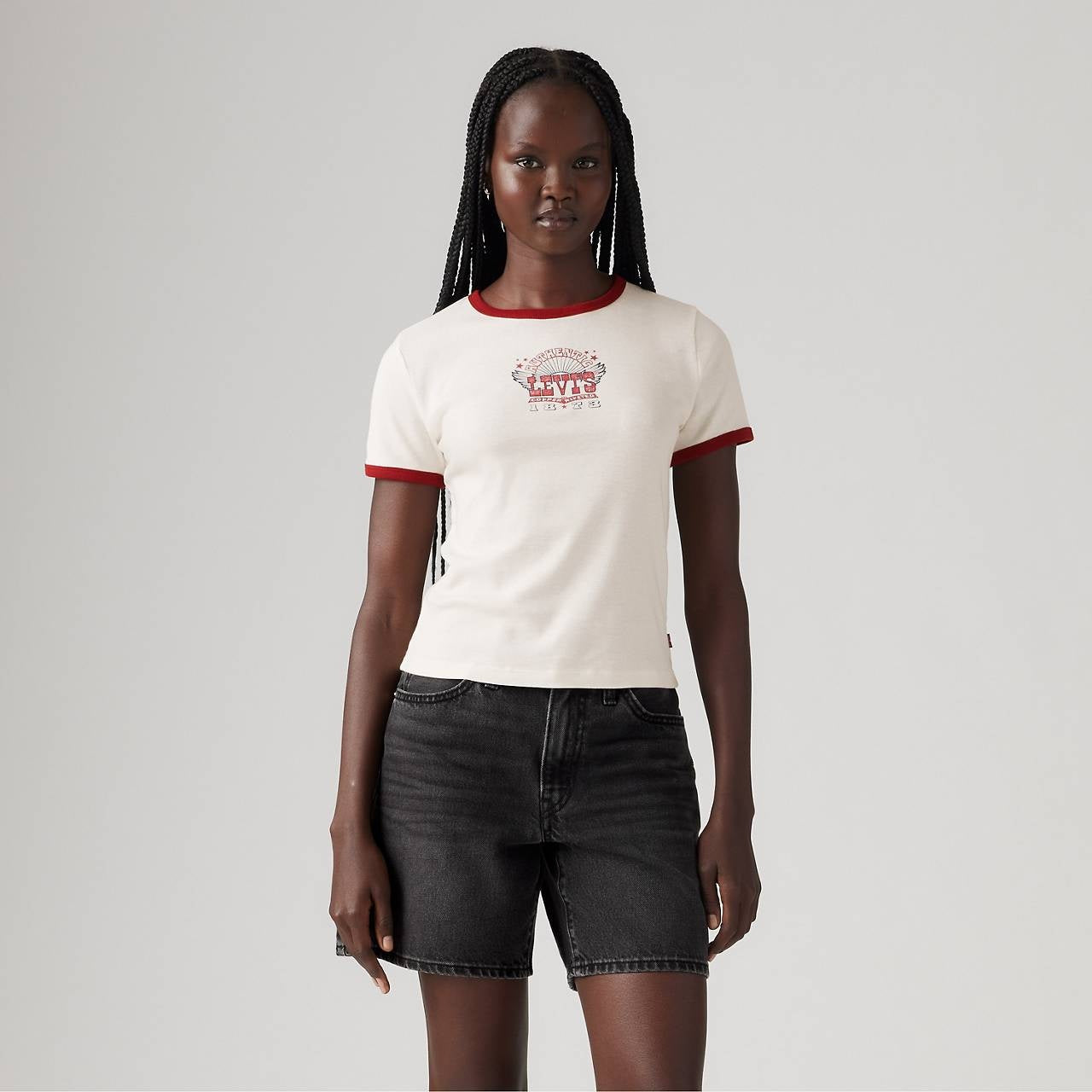 WOMEN'S GRAPHIC RINGER RICKIE'S T-SHIRT | LEVI'S