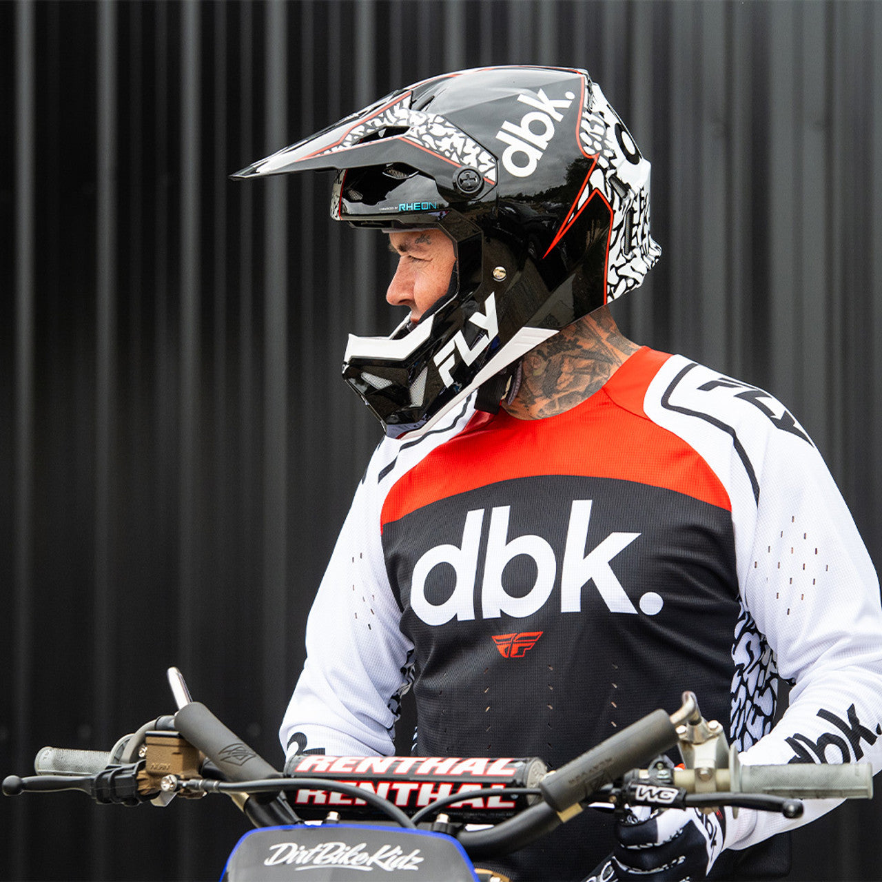 EVOLUTION DBK JERSEY (Black/White/Red) | FLY RACING