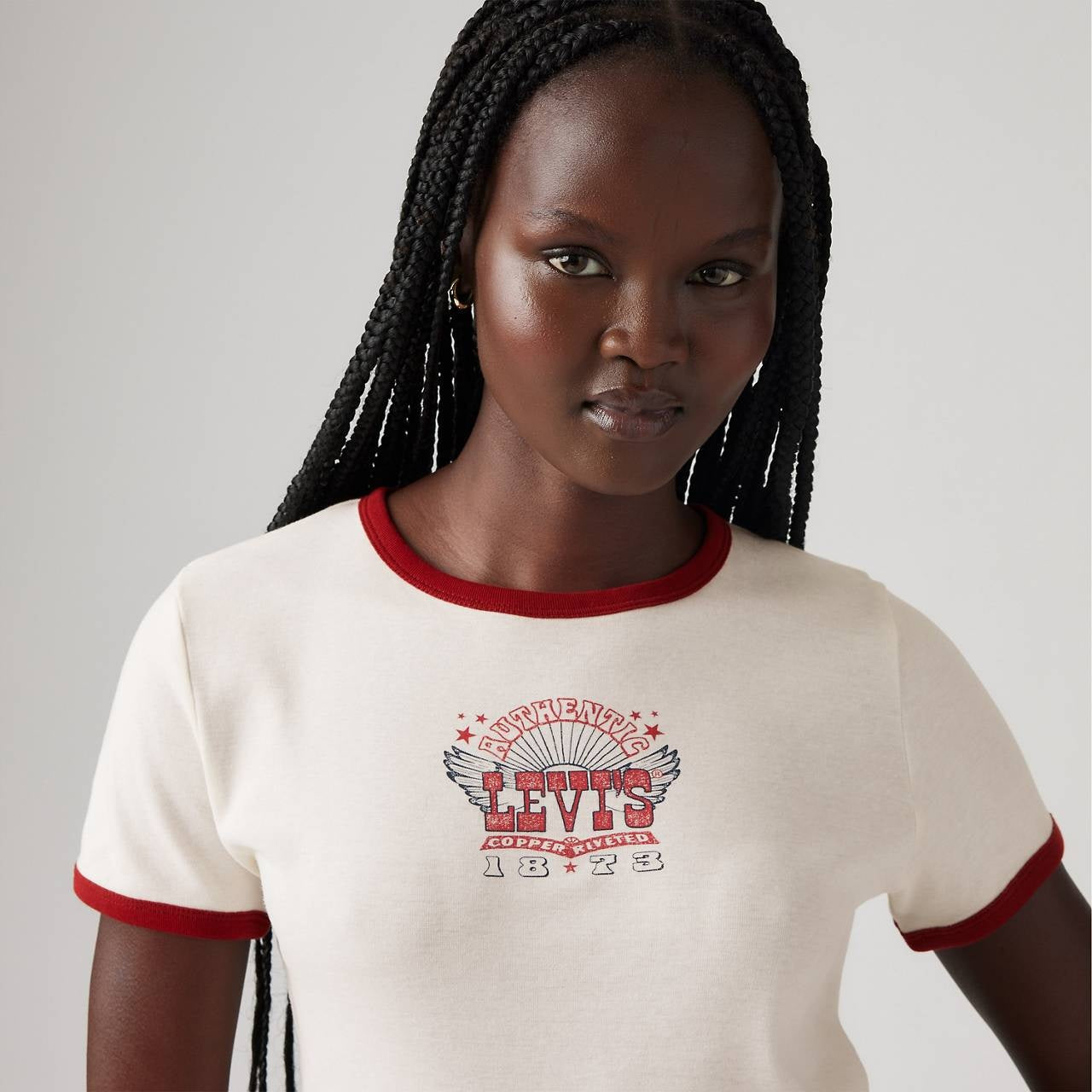 WOMEN'S GRAPHIC RINGER RICKIE'S T-SHIRT | LEVI'S