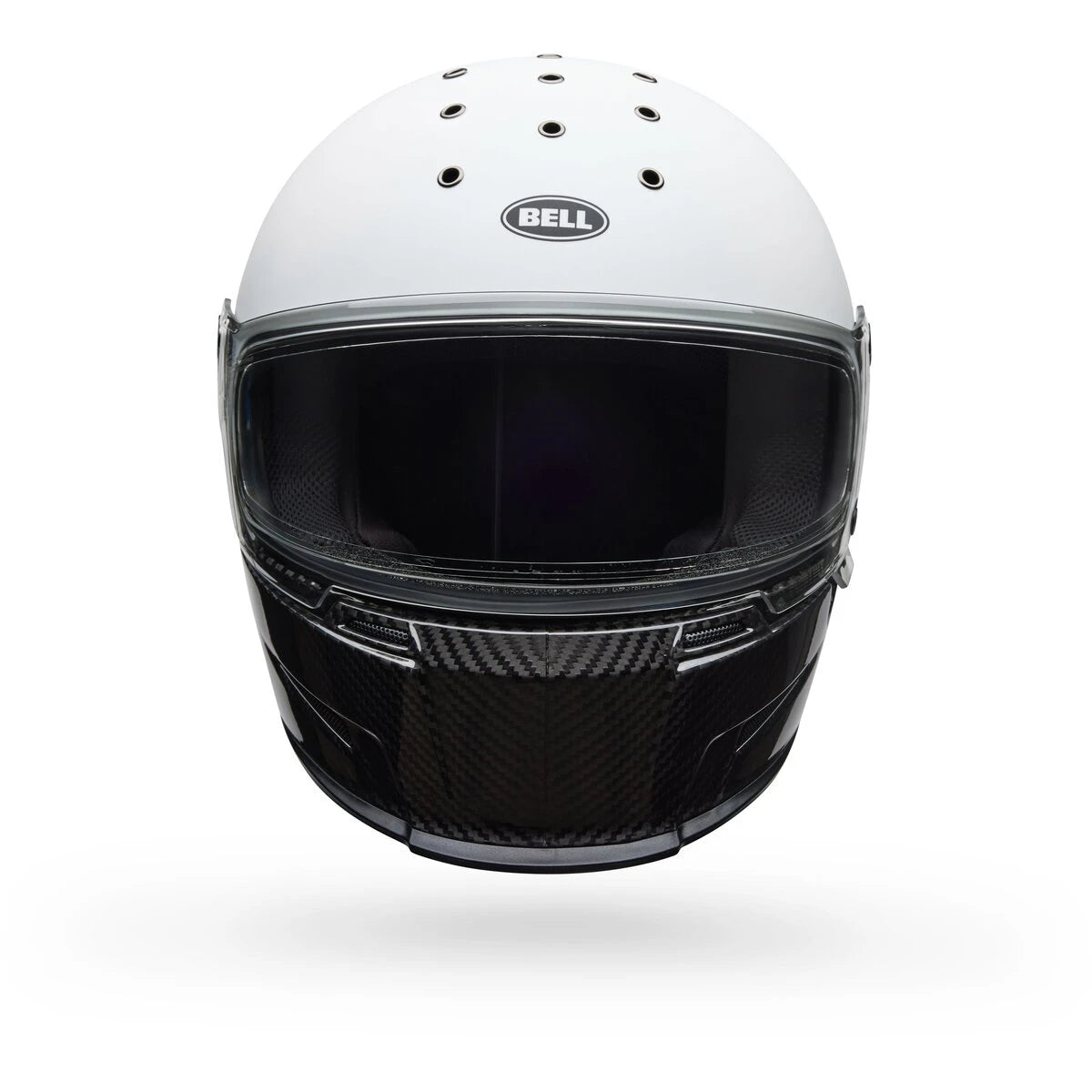 ELIMINATOR CARBON HELMET (Diverge Matte/Gloss White/Black) | BELL
