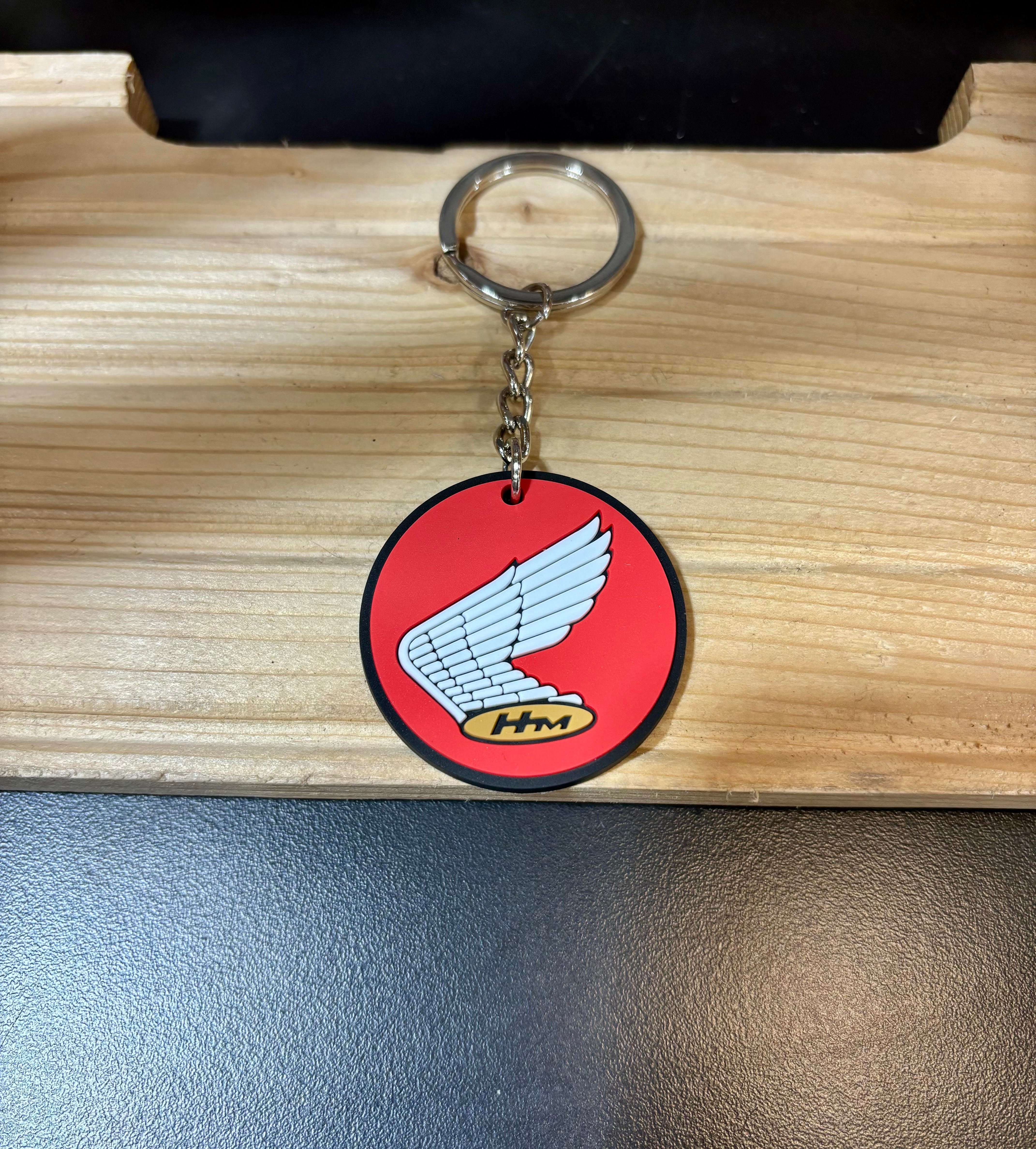 VINTAGE WING PVC KEYCHAIN