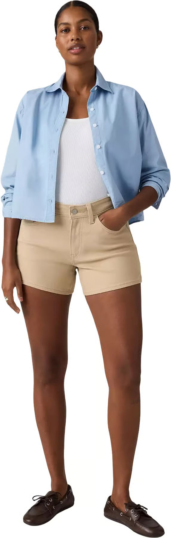 WOMEN'S A-LINE SHORTS (White Pepper) | LEVI'S