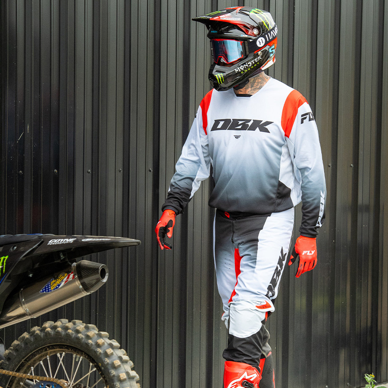 KINETIC MX PANT DBK (Black/Grey/Red) | FLY RACING
