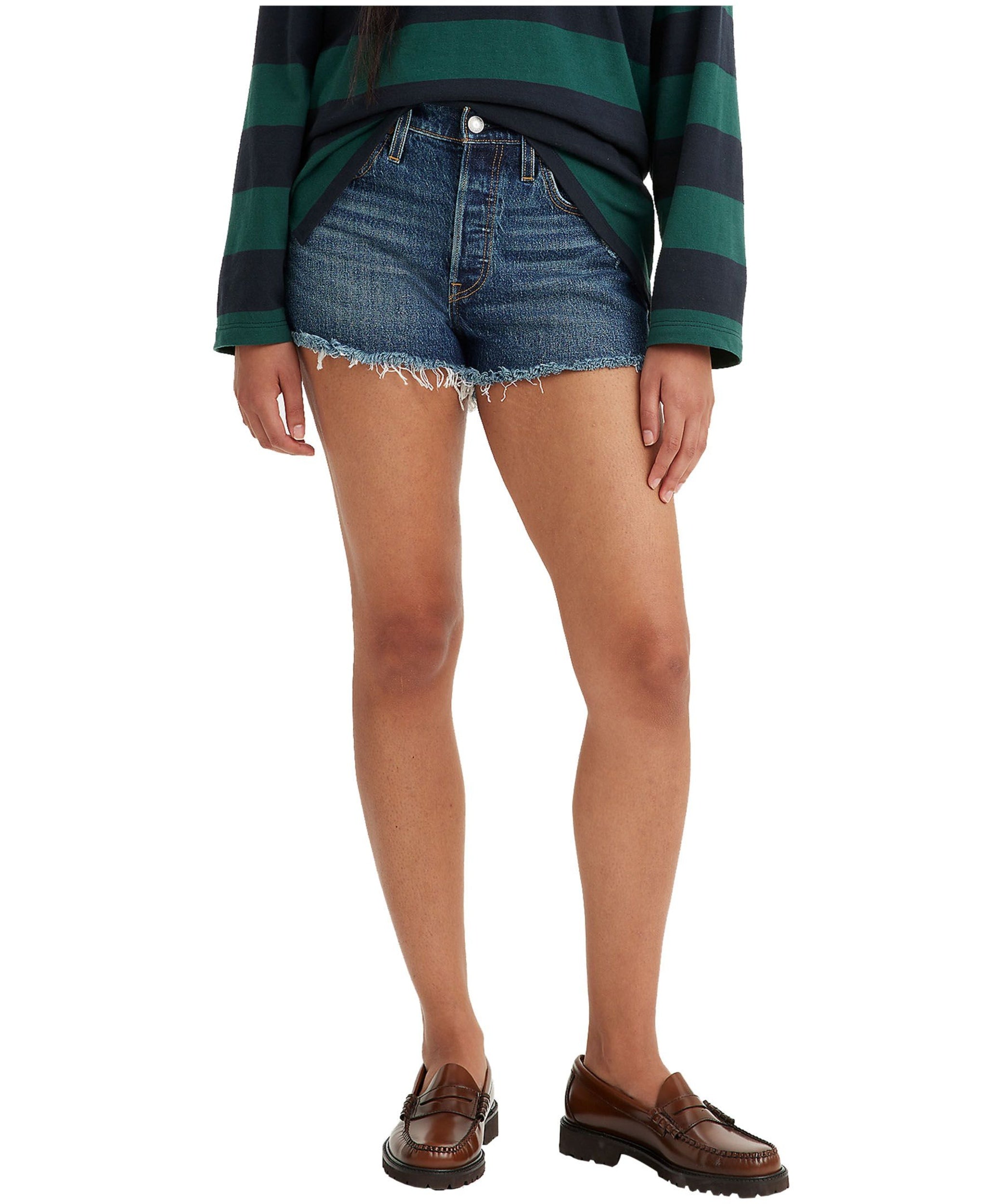 WOMEN'S 501 ORIGINAL SHORT (Dark Indo) | LEVI'S
