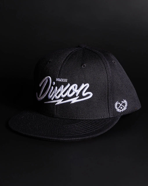 WHITE LIGHTING SCRIPT SNAPBACK (Black) | DIXXON