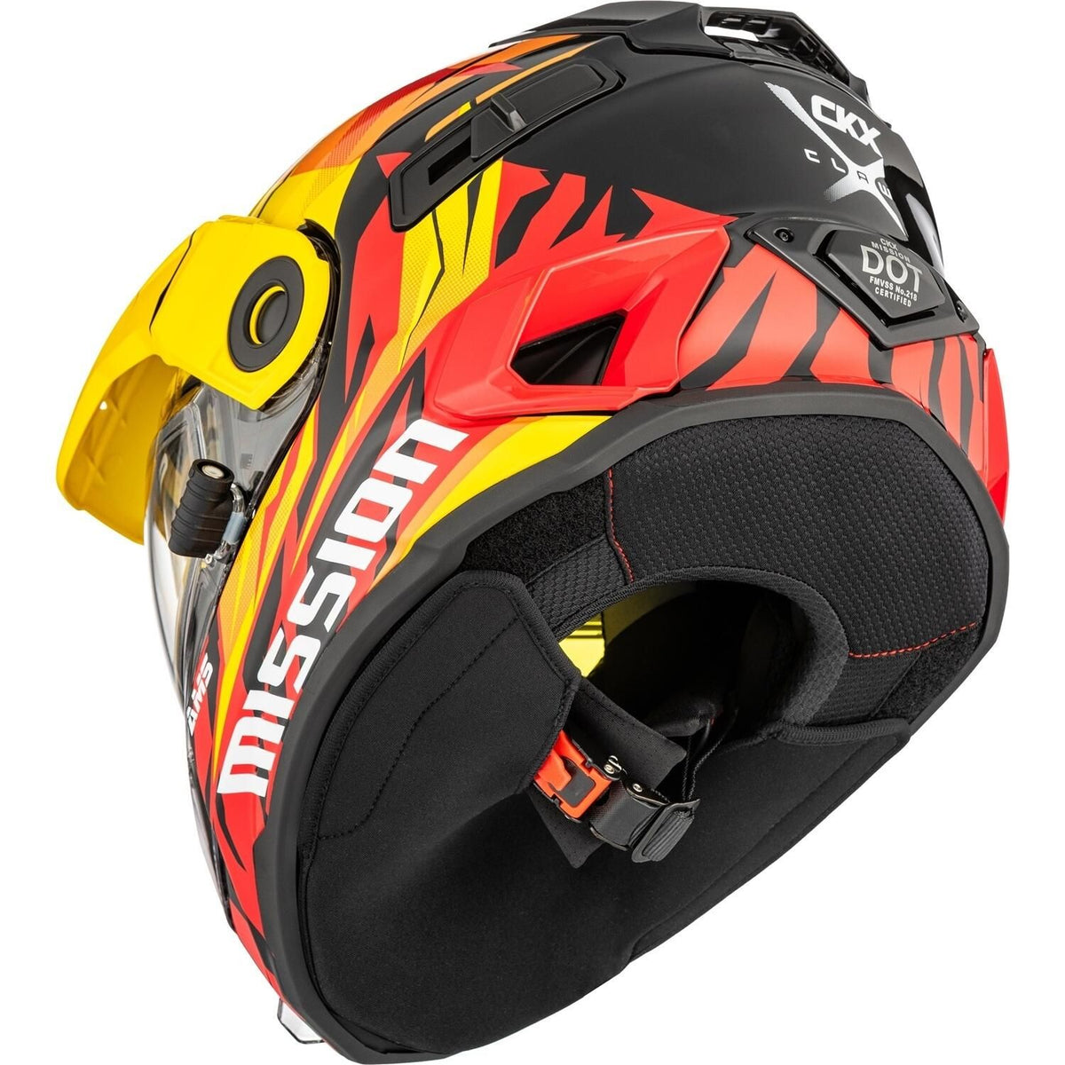 MISSION EDL CLAW HELMET (GLOSS YELLOW/ORANGE/RED) | CKX