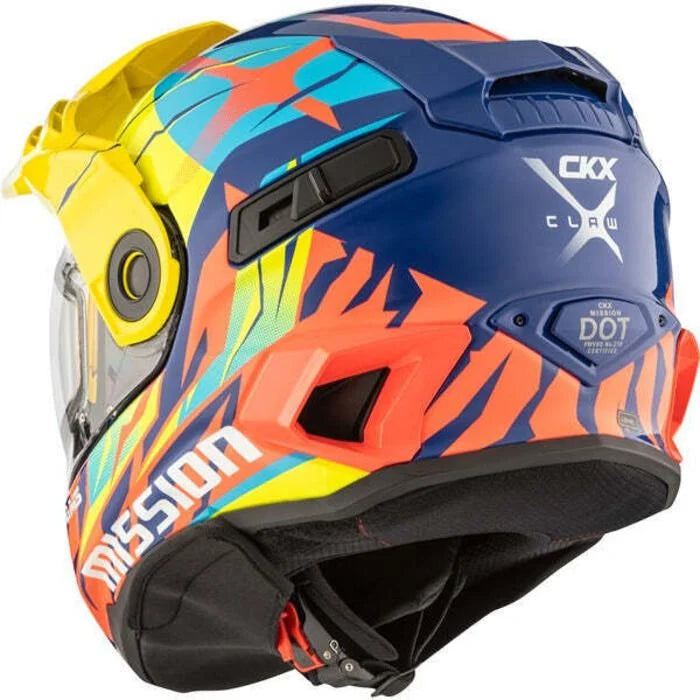 MISSION DL CLAW HELMET (GLOSS BLUE/RED/YELLOW) | CKX