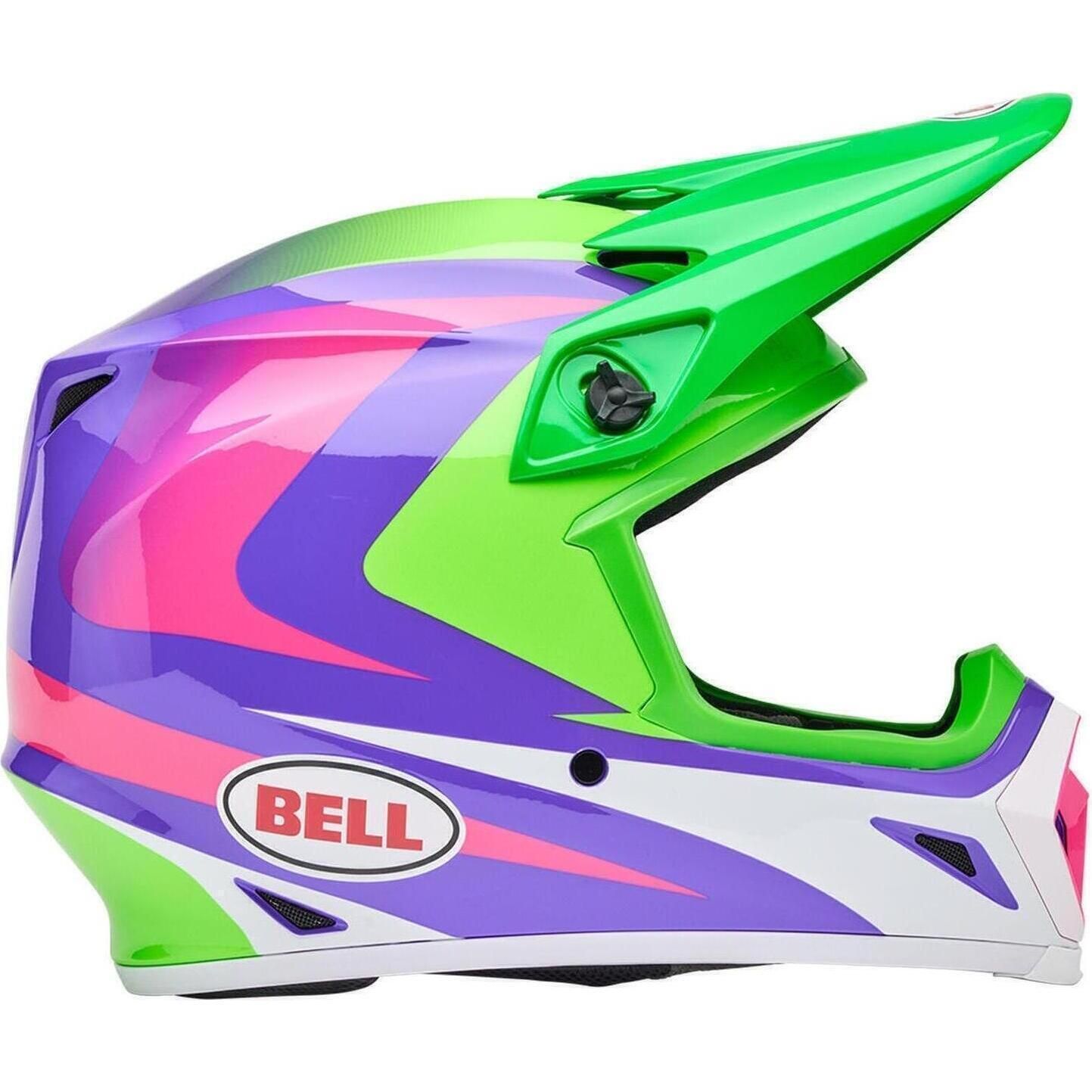 MX-9 MIPS JACKAL HI-VIS (Green/Purple) | BELL