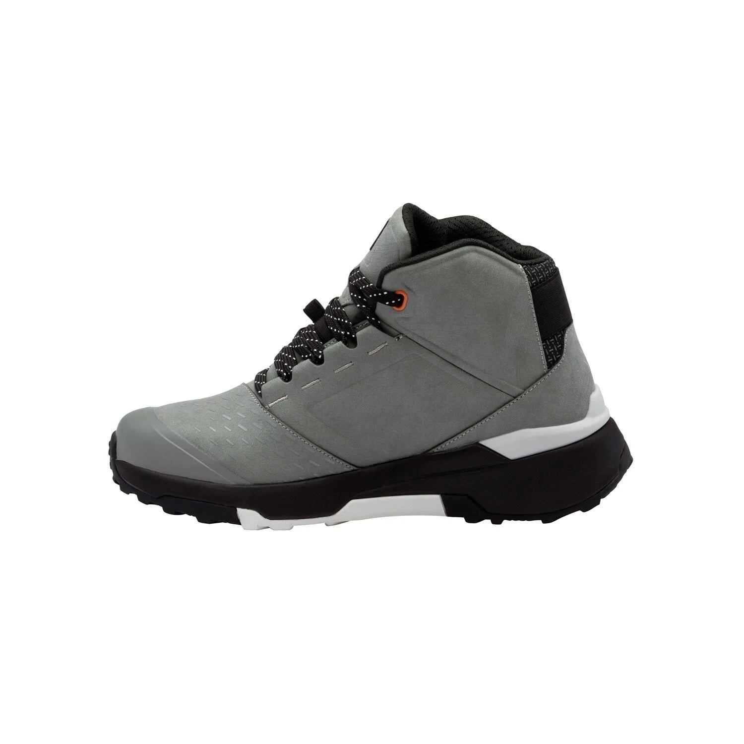 NUCLEUS SUEDE WP RIDING SHOES (Black/Forest) | SIDI side view of black and grey waterproof suede riding shoes