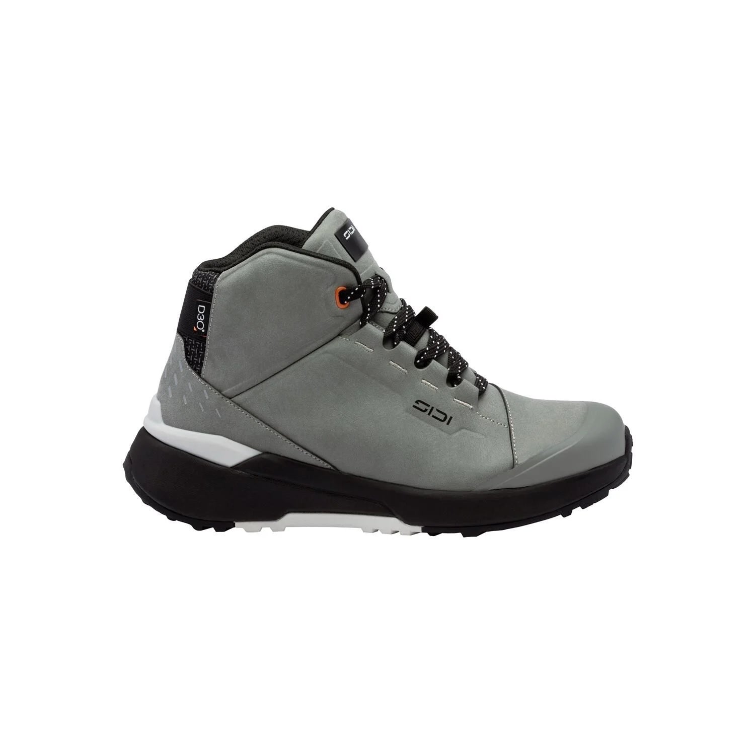 NUCLEUS SUEDE WP RIDING SHOES (Black/Forest) | SIDI - Side view of waterproof grey riding shoes.
