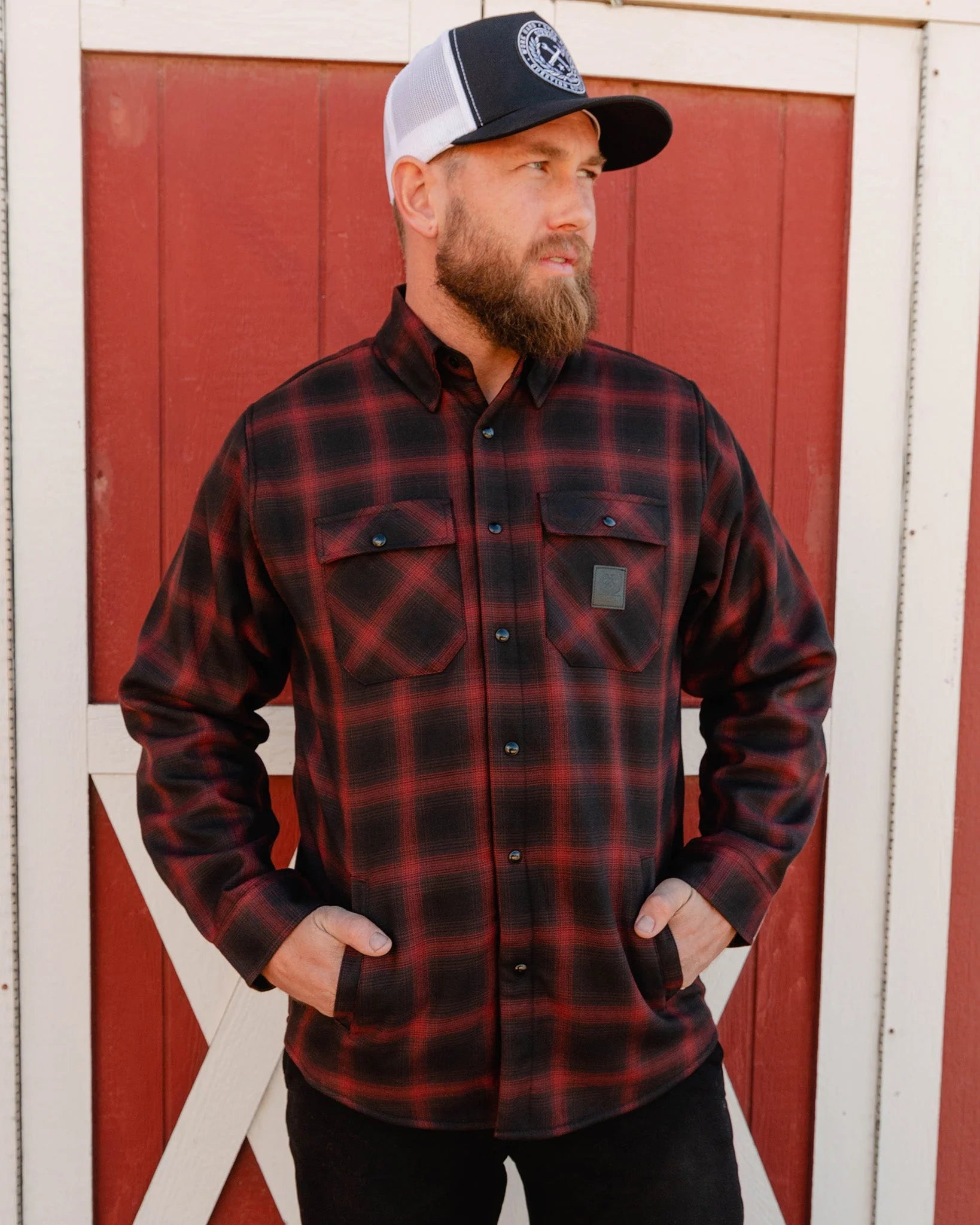 MENS RESTORATION SHERPA FLANNEL JACKET | Dixxon