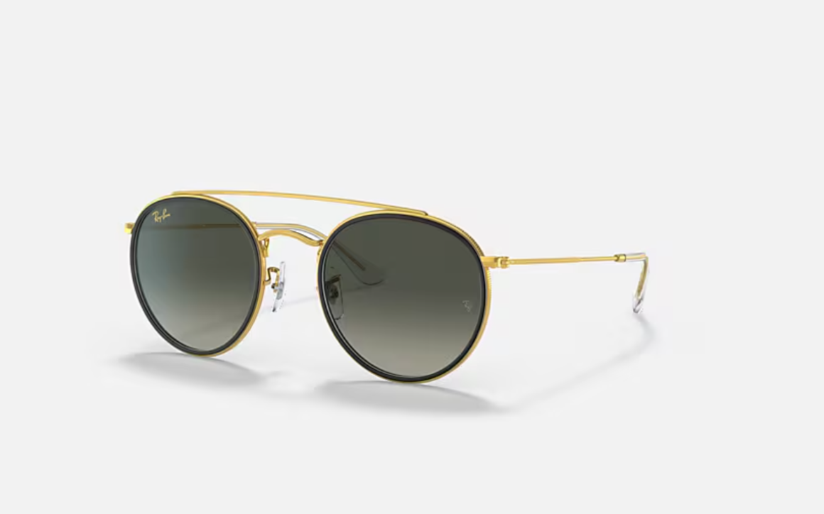 ROUND DOUBLE BRIDGE (black/gold) OS | Ray-Ban