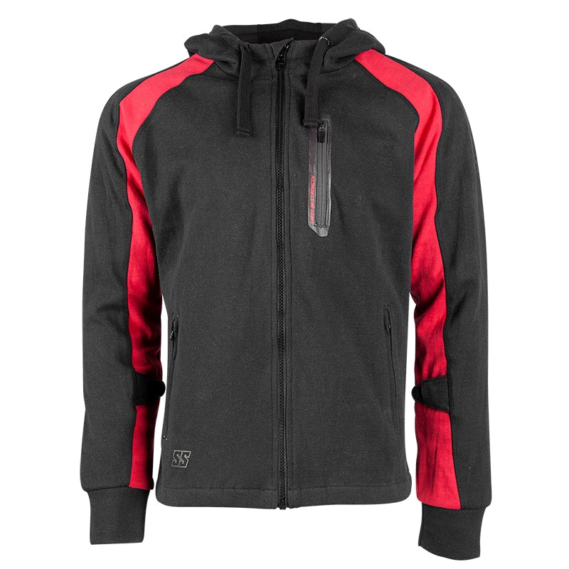 RUN WITH THE BULLS ARMOURED HOODY (Red/Black) | Speed and Strength