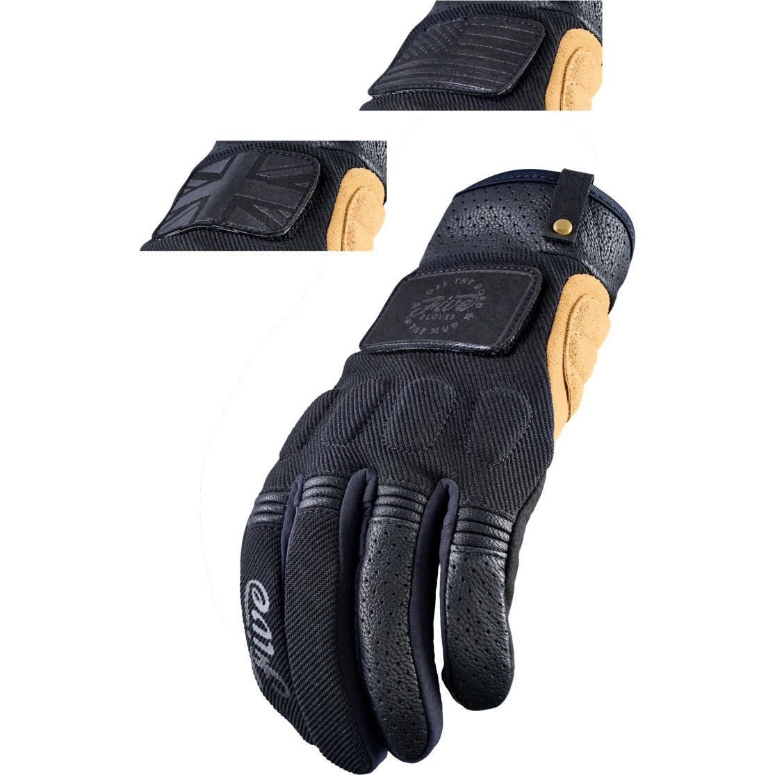 FIVE SCRAMBLER GLOVES (Black/Tan) | Five