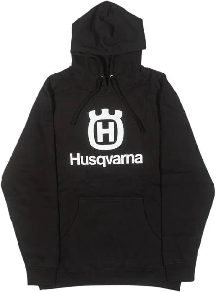 STACKED LOGO HOODIE (Black) | HUSQVARNA