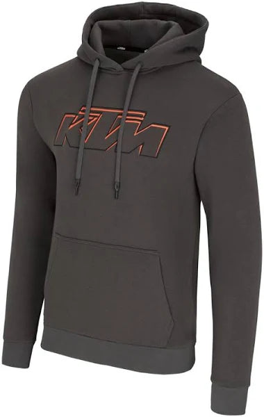 ESSENTIAL HOODIE DARK GREY | KTM