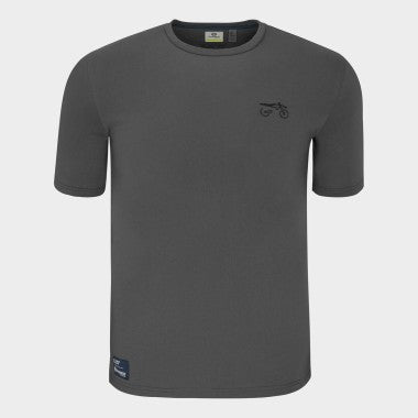 REMOTE TEE EMBROIDERED (Grey) | Husqvarna