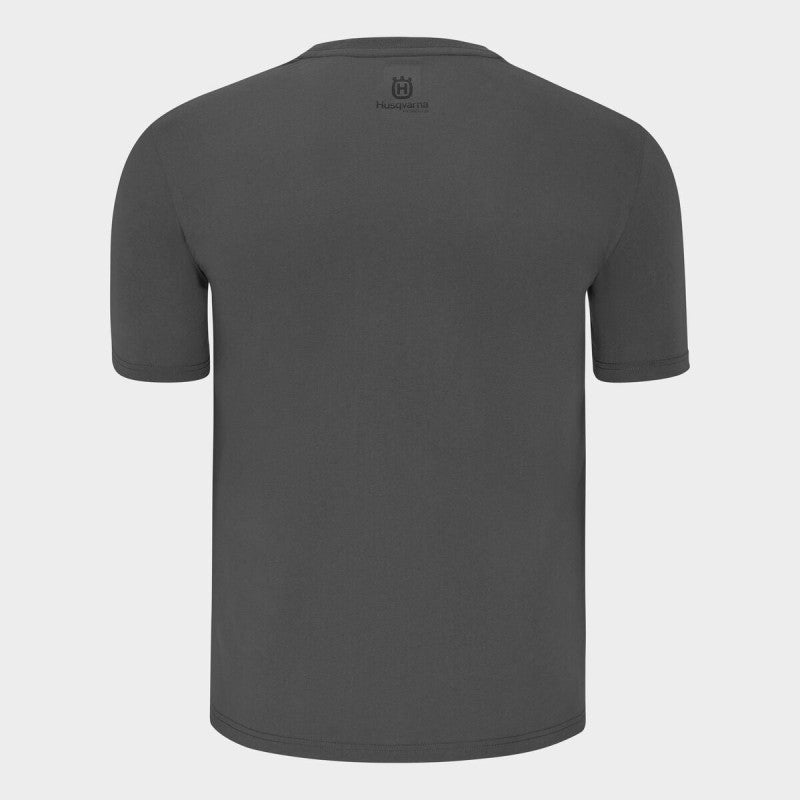 REMOTE TEE EMBROIDERED (Grey) | Husqvarna