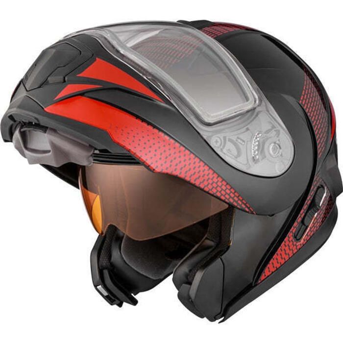 TRANZ 1.5AMS DOUBLE LENS HELMET (CYBER RED GLOSS) | CKX