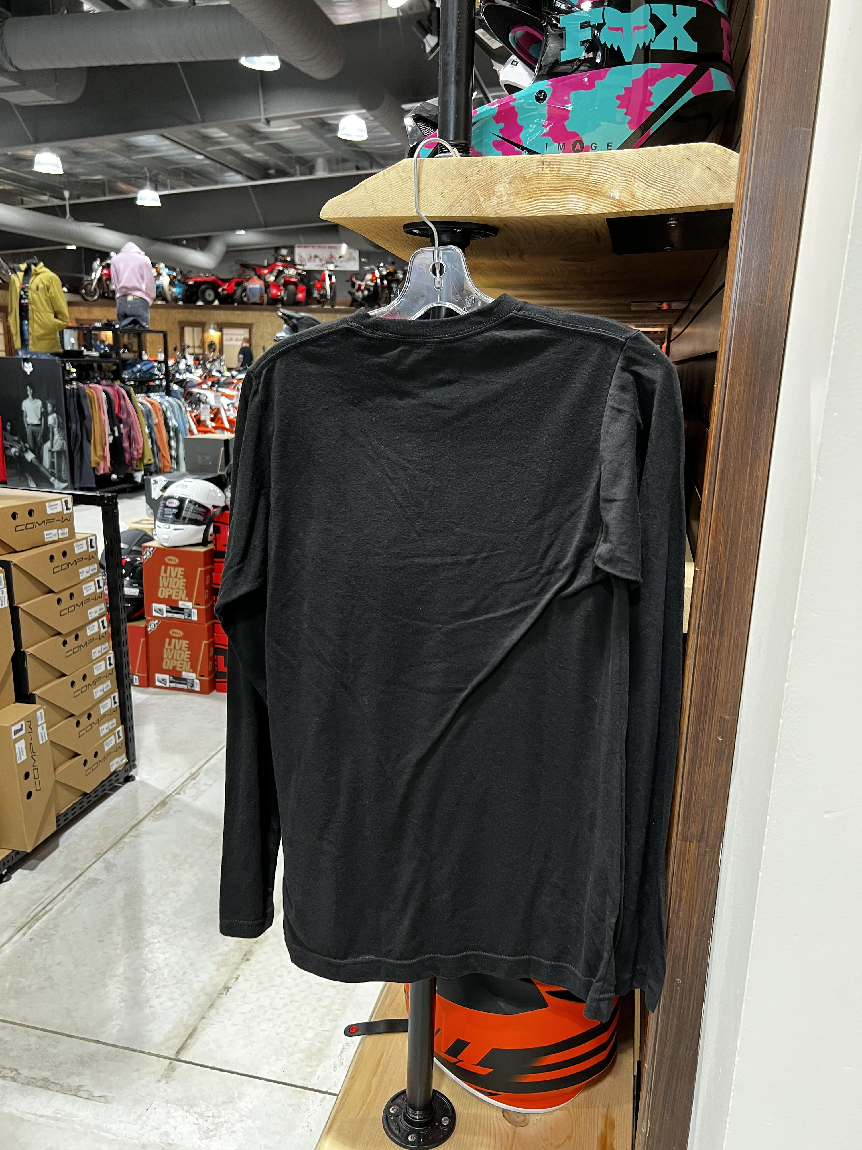 ADULT POLY-RICH LONG SLEEVE TEE (Black) | Honda