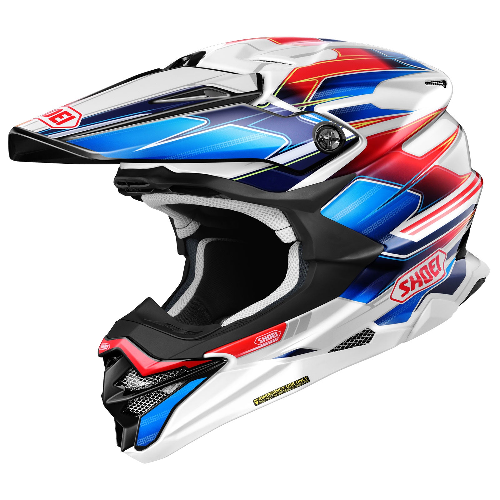 VFX-EVO OFF ROAD HELMET SPARKLE TC-10 | SHOEI in vibrant colors for extreme adventures.