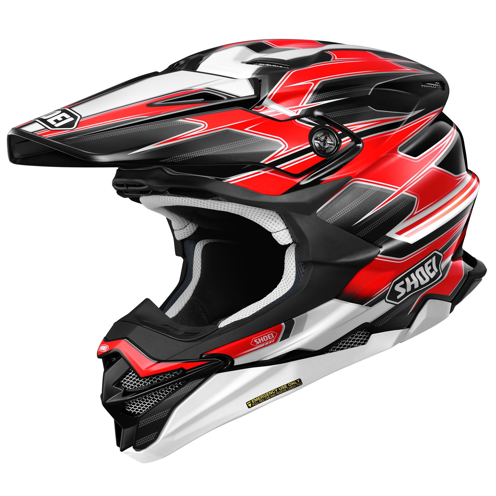 VFX-EVO OFF ROAD HELMET SPARKLE TC-1 | SHOEI with stylish graphics for extreme adventures.