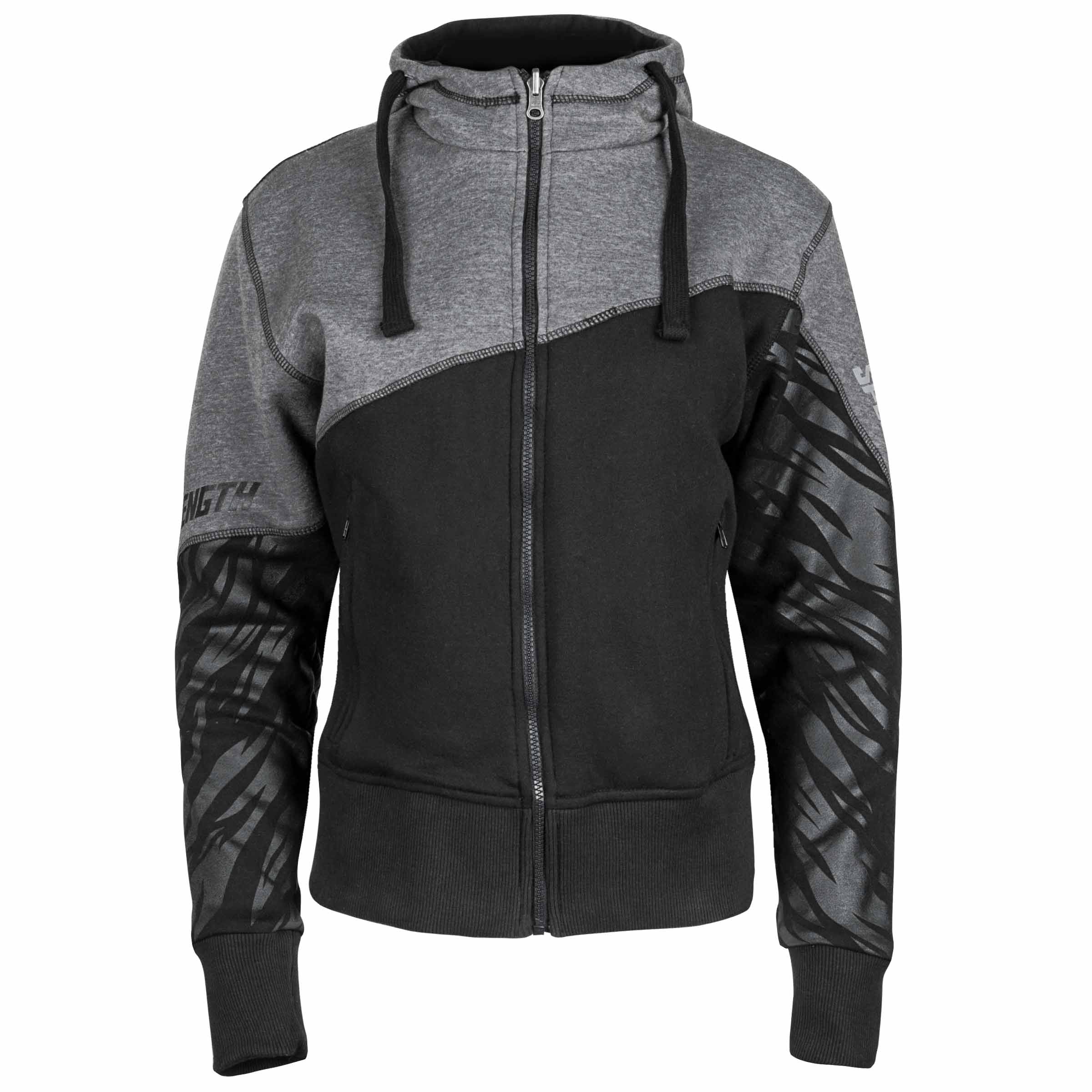 CAT OUT'A HELL ARMOURED HOODY (Black/Grey) | Speed and Strength
