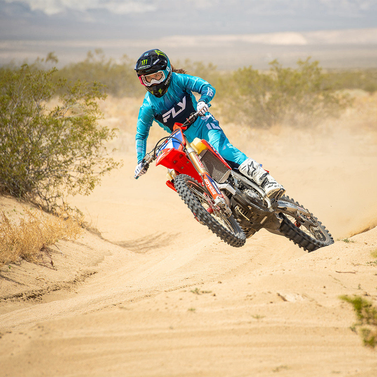 WOMEN'S LITE MX JERSEY (Aqua/Navy/White) | FLY RACING