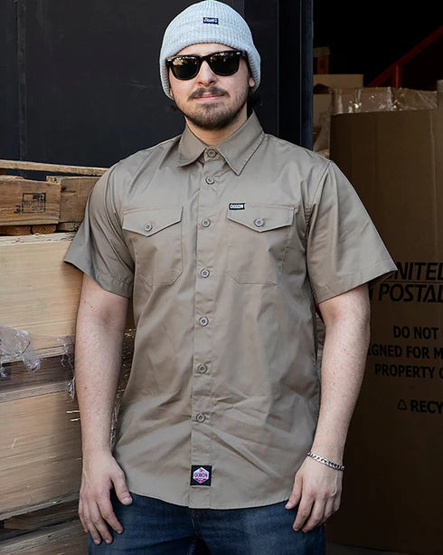 MEN'S WORKFORCE SS SHIRT (Tan) | DIXXON